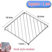 (Set) Stainless Steel Heat-Resistant Mat + Hook, Suitable For Hot Pot/Plates, Ideal For Modern Kitchens And Holidays (Back To School, Halloween, Etc.). Elegant Dining, Essential For Guests, Perfect Gift. Kitchen Necessity - View 13