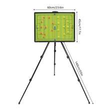 Professional Soccer Football Tactical Coaching Board, Portable Magnetic Strategy Board With Adjustable Stand,With Marker & Backpack For Coaches, Teams Training 23.6x17.7 Inch[A Good Gift For Family And Friends] - Default - View 2