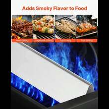 Burner Covers And Heat Diffusers 17 Inch For Backyard BBQ Garden Party Outdoor Cooking  Genesis 300 Series E310 E320 E330 S310 S320 S330 Grill Replacement Parts Thicker Metal Heat Plates 7 Pack-XY900580 - Multicolor - View 8
