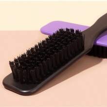 1pc Solid Color Sleek Back Comb, Fashionable & Portable, Can Be Used To Smooth Frizzy Hair, Anti-Static, Create Smooth Ponytail, Bun And Hairline Styling, Add Volume And Style, Women's Hair Accessory, Comb, Hair Brush, Hair Care Product - A - View 4