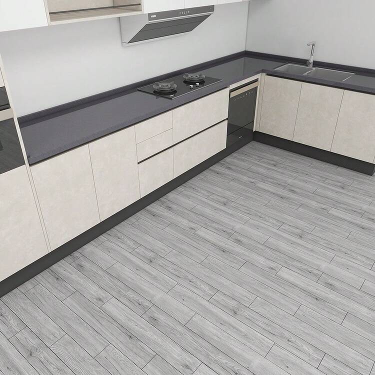 1 Roll Gray Wood Grain Self-Adhesive Floor Sticker, Waterproof Anti-Slip Removable Peel And Stick Vinyl Flooring Roll, 17.7/11.82inch*118/197/394inch, Suitable For Bathroom, Living Room, Bedroom, Kitchen, RV Decoration, Self-Adhesive Vinyl Floor Tiles, Waterproof Wear-Resistant - Light Grey - View 18