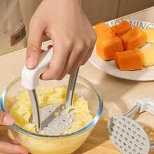 Triturador de Papas, Triturador de Papas de Acero Inoxidable de Alta Resistencia con Asa, Ideal para Guacamole, Frutas, Aguacate, Frijoles y Más, Apto para Lavavajillas QGZG - 1 - Ver 2