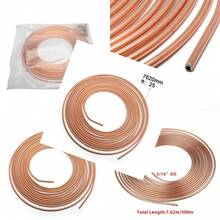 25ft Copper Nickel Brake Pipe Hose Line Tube Roll 3/16'' Fittings Tubing Kit UK - A - View 2