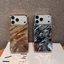 2件組 [金色+銀色] 3D波浪紋手機殼 適用於 iPhone 17 Pro Max/17 Pro/17 Air/17/16 Pro Max/16/16 Pro/16 Plus/15/15 Pro Max/15 Pro/15 Plus/11/12/13/14 Pro Max/11 Pro/11 Pro Max/12 Pro/12 Pro Max/13 Pro/13 Pro Max/14 Pro/14 Pro Max/14 Plus 軟殼 極簡創意 - 2個套裝[金色+銀色] - 查看 28