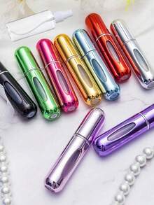 1pc Travel Perfume Bottle, Travel Essential, 5ml Refillable Travel Spray Atomizer, Portable Lightweight Durable Fashionable, Suitable For Home Use, Mini Perfume, Travel Bottle Set, Spray Bottles - Multicolor - View 4