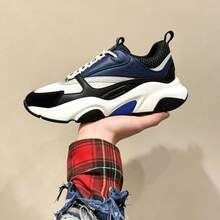 New CD Sneakers, Dad Shoes For Couples, Retro-Style Platform Sneakers, Breathable And Versatile - 07寶藍白 - 查看 1