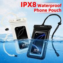 1 pieza Bolsa impermeable sellada para teléfono, bolsa flotante universal, funda transparente con pantalla táctil para playa, piscina, buceo, fotografía submarina y viajes - A - Ver 1