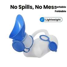 Portable Folding Emergency Toilet For Car, ABS Material, Unisex, Suitable For Outdoor Camping, Traffic Jam, Long-Distance Travel, Fishing, Convenient Mobile Toilet - Multicolor - View 7
