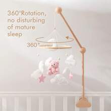 Sonajero de peluche para cuna de bebé, juguete relajante para bebés de 0 a 12 meses, sonajero colgante para cuna, juguete para dormir, sonajero de peluche para recién nacidos, juguete para bebés, campana para cuna. - 01 - Ver 9