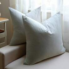 CLSUPER 18/20/21/14x21 Inch White Goose Down/Down Soft Fluffy Throw Pillow Insert, Square Cotton Cover, Plump Washable Quick Rebound Non-Shedding Breathable Cushion Inner, Suitable For Home Decor - White - View 27