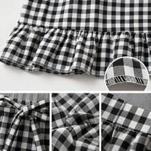 Farmhouse Handmade Oven Skirt Kitchen Curtain, Cortinas De Cocina, Rustic Decorative Appliance Cover, Tie-Top Heat-Resistant Design, Adds Charm, Hides Clutter, Suitable For Kitchen Home Decor - Black and White - View 5
