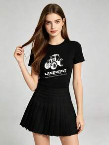 Women T-Shirts - 黑色 - 查看 4