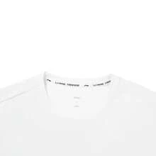 Li-Ning Men's Training Minimalist Logo Crew Neck LN FAST DRY Sweat-Absorbing Durable Quick-Dry Breathable Fitness Short Sleeve T-Shirt ATSW485 - White - View 4