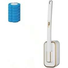 Disposable Toilet Cleaning Brush, 2026 Model Disposable Toilet Brush Cleaning System, Includes Fragrant Replacement Brush Heads, Dirt-Free Disposable Toilet Cleaning Brush Handle, Suitable For Toilet Bowls - Blue Ocean Replacement Brush Head (Handle Base Not Included) - View 10