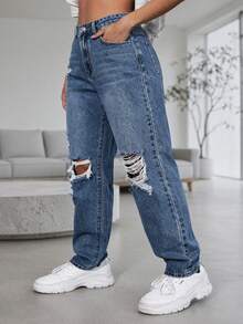 Women Jeans - Blue - View 3