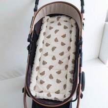 1pc Soft Comfortable Thickened Cartoon Print Baby Stroller Seat Cushion Pad, Stroller Accessory - As Shown - View 4
