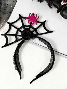 萬聖節南瓜蜘蛛髮箍 搞怪派對 Cosplay 配件 節慶拍照道具 - 多色 - 查看 4
