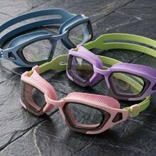 Tech-Inspired Premium Kids Swimming Goggles Multi Styles Available Anti-Fog UV400 Anti-Splash Leak Proof Soft Silicone Strap Ear, First Day Of School - Multicolor - View 3