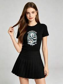 Women T-Shirts - 黑色 - 查看 6