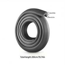 Impact Corner Protector For Tables And Walls-Durable Rubber Material, Easy To Install, Prevents Scratches, Keeps Furniture In Place, Anti-Scratch Protective Cover, Furniture Protection, 200.0 Cm Soft Guard, Household Corner Tea Table Hemming - L-shaped 2m - View 5