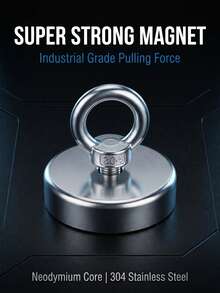 Strong Magnetic Salvage Tool, Magnetic Fixing Device, Magnet Suction Cup Base, Deep Sea Strong Magnetic Magnet - A - View 3