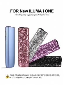 1PC For IQOS New ILUMA I ONE Protective Case PU Leather Surface Crystal Glitter Rhinestone Women Exclusive Fashion Protective Cover Multiple Color Options Anti-Slip Anti-Fingerprint Precise Hole Design Does Not Affect Daily Use Easy Installation Portable Effective Prevention Of Daily Scratches Collisions Anti-Drop Thin Fit Portable Storage Box Unisex Couple Style Simple Versatile Fashion Leather Case - New ILUMA I ONE Diamond - View 4