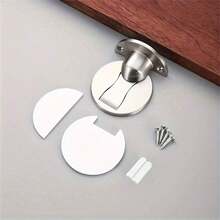 2/1pc Invisible Magnetic Door Stopper, No Drilling Required, Dual-Use Door Stopper, Strong Magnetic Suction, Suitable For 5.5mm-9mm Door Gap. Multi-Functional, Portable Safety Door Stopper For Home Decor, Room Decor, Bedroom Decor, Bathroom Decor In Autumn And Winter. Can Be Used For Halloween, Christmas On-Site Door And Window Installation To Reduce Safety Hazards. - Multiple Styles - View 4
