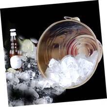 1 Piece Household & Commercial Stainless Steel Ice Bucket, Not Easy To Deform, Double Handles For Easy Carrying, Smooth And Easy To Clean, Suitable For Storing Ice And Chilling Red Wine And Champagne In Bars And Family Gatherings - View 9