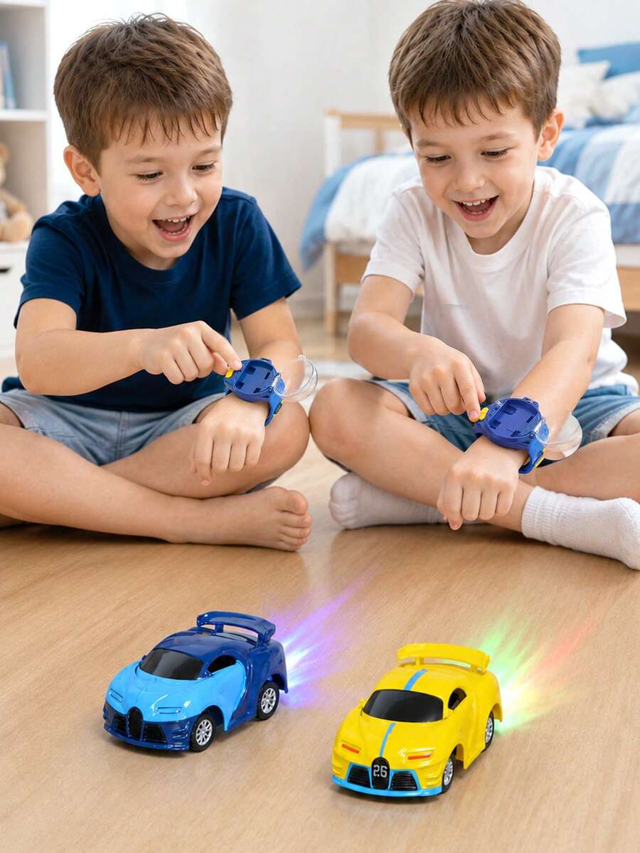 Children's Mini Watch-Style Remote Control Alloy Racing Car Toy, Sensory Toy, Montessori Toy, Game, Children's Racing Car, Boys Toy, Car, Toy, Toy Car, Car - 彩色 - 查看 1