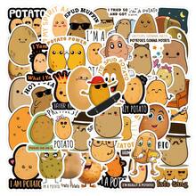 Cartoon Potato Stickers, Arts & Crafts, For Decorating Stationery, Water Bottles, Luggage, Refrigerator, Skateboard, Guitar - 1 Set - View 1