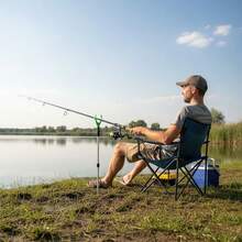 Aluminum Alloy Silver Telescopic Fishing Rod Holder, Sea Fishing Rod Holder, Y-Shaped U-Shaped Long Rod Stand, Simple Hand And Sea Dual-Use Fishing Stand, Suitable For Surf And Catfish Fishing, Perfect For Outdoor Fishing And Beach Trips, Beach Enhanced Equipment - Multicolor - View 10