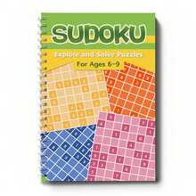 Buku Latihan Sudoku untuk Anak-Anak, Teka-Teki Angka Penalaran Logis, Buku Kerja Tunggal, Pilih Level 3-6 6-9 9-12 12+ - Buku Sudoku - View 10