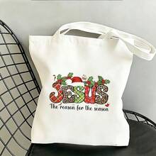 1/2/3 piezas Pegatina de transferencia de calor con eslogan en inglés, textura múltiple, JESÚS, gorro de Navidad, bastón de caramelo, estilo vintage americano navideño religioso DIY, apta para camisetas, sudaderas, bolsas de lona, cojines - Multicolor - Ver 6