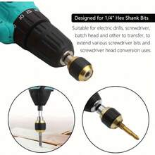 60mm Large Head Hex Shank Quick Release Adapter, Self-Locking Pop-Up Drill Bit Converter Connector For 3-Jaw Electric Drill Chuck Industrial - Multiple Styles - View 8