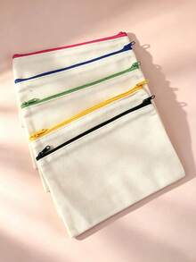 5pcs Multifunctional Student Pencil Case, Portable Large Capacity Pencil Pouch Storage Box, Back To School Gift - Multicolor - View 1
