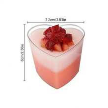 1/5/10pcs Reusable Heart-Shaped Dessert Cups Without Lids - Perfect For Ice Cream, Mousse, Pudding And Gelato - Baking Supplies For Bakeries, Birthday Parties, Buffets, Weddings - Multicolor - View 10