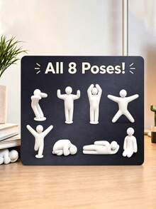 8-1pc Chameleon Hide And Seek Game Model, Super Chameleon DIY Figure Model, Decorative Ornament, Can Be DIY Dyed, Create Your Own Immersive Hide And Seek Display, Suitable For Home Office Decor And Desktop Decoration, School Stress Relief Supplies, DIY Set, Festival Party, Halloween, Ideal Fashion Gift For Friends - Multiple Styles - View 6