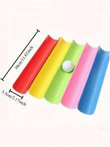 10pcs Random Color U-Shaped Groove Energy Transmission Outdoor Expansion Training Team Building Game Props Funny Sports Competition Equipment (Ball And Groove Color Random) - Multicolor - View 9