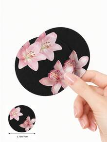 2pcs Set Minimalist Pink Hibiscus Flower Pattern Car Cup Coasters - Non-Slip Leather Material, Round Cup Coaster Design, Easy To Clean, Perfect Accessory For Car Interior - Suitable For Car Owners - Suitable For Daily Use - Great Gift For Car Enthusiasts - Multicolor - View 12
