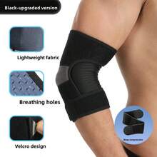 Elbow Pads Joint Protective Cover Sports Fitness Pressure Straps Arm Sheath Bench Press Cover Elbow Elbow Bench Press Elbow Pads - Black and Blue Bandage-1pcs - View 12
