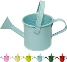 Vintage Tinplate Watering Kettle, 1L Outdoor Metal Water Bucket For Plants, Decorative Sprinkling Can For Flowers, Garden Beds, And Home Landscaping - ColorB - View 1