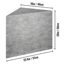 Banco Triangular de Ducha 57x40x50 cm Banco Listo para Baldosas Material de EPS Compuesto Asiento de Banco de Ducha Listo para Azulejos Carga de 200 kg Membrana Impermeable para Cuarto de Baño - 57x40x50 cm - Ver 10