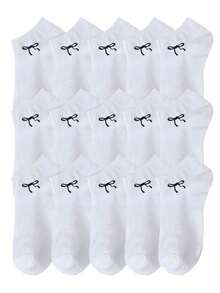 1/5/10/15/20 Pairs Casual Daily Socks, Simple Boat Socks, Soft Skin-Friendly, Comfortable And Breathable - Multicolor - View 24
