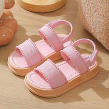 Caweiny Girls' Fashionable Sunny Sandals Suitable For Daily Wear - Baby Pink - View 6