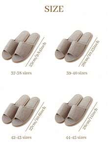 Veyra Day Unisex Linen Open Toe House Slippers Breathable Polyester Fabric Upper Flexible Soft EVA Flat Sole Non Slip Quiet Indoor Slide Sandals - Women's Slippers - View 3