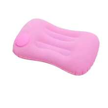 5 opciones de color Almohada inflable portátil para camping, 1 pieza Almohada inflable comprimible para soporte de cuello adecuada para playa, oficina, hogar, viaje, almohada inflable compacta y portátil - Multicolor - Ver 14
