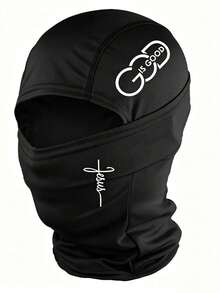 Musion 1/2PCS Quick Dry UV Protection Letter Graphic Balaclava, Windproof Moisture Wicking Elastic Neck Gaiter, Lightweight Helmet Liner Headwear For Running, Skiing & All Outdoor Sports - Multicolor - View 12