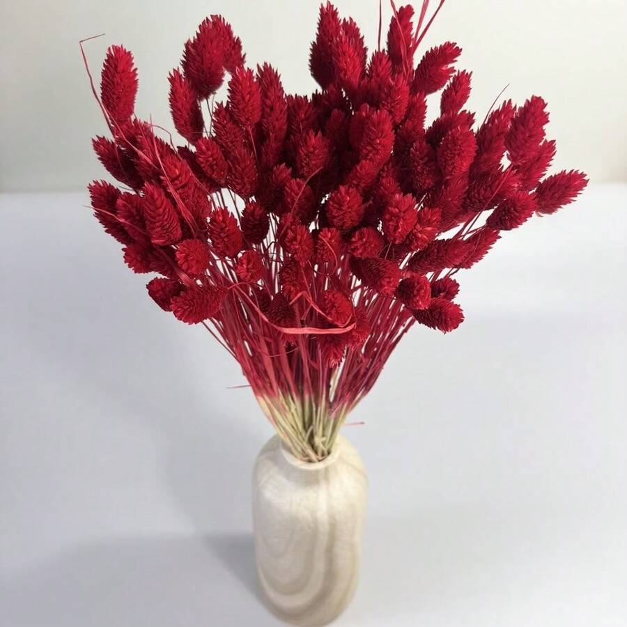 25/50/100件人造寶石草花,人造植物,多色可選,適用於家居裝飾、花瓶裝飾、DIY花束、蛋糕裝飾 - 酒紅色 - 查看 1