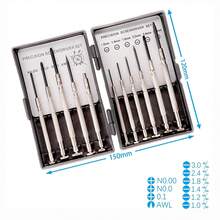 11pcs Precision Screwdriver Set, Multi-Specification Flat And Head Screwdrivers, Watch And Digital Device Disassembly Repair Small Screwdriver Tool Box - Screwdriver - View 11