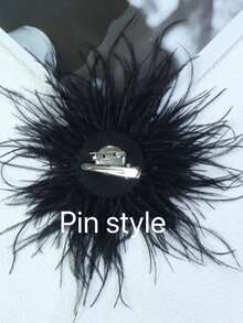 1pc Handmade Firework Feather Flower Brooch, Colorful Accessory For Women's Hats, Clothing, Wedding, Party - Feather Flower - View 19